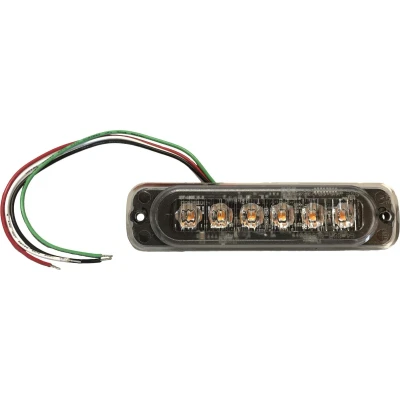 Afbeelding van NOODLICHT ALARMLAMP STROBE ORANJE 12 24V 6 LEDS