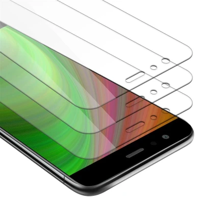 Afbeelding van Cadorabo 3x Screenprotector geschikt voor Huawei P10 LITE Beschermende Pantser Film in KRISTALHELDER Getemperd (Tempered) Display beschermend glas 9H hardheid met 3D Touch