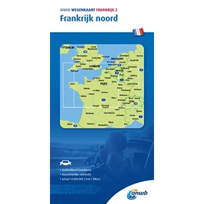 Afbeelding van ANWB Wegenkaart Frankrijk 2. Noord