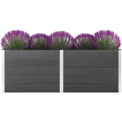 Afbeelding van Plantenbak verhoogd 250x50x91 cm HKC grijs