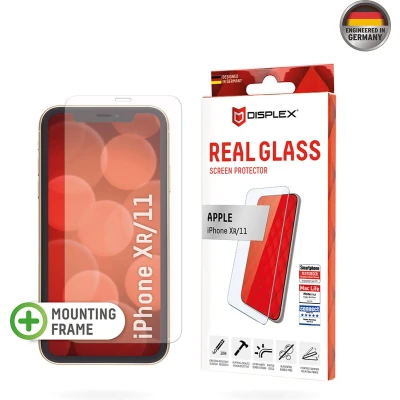Afbeelding van Displex Real Glass Glassprotector iPhone 11 XR 10H Gehard Glas