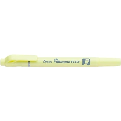Image de Surligneur bi pointe Pentel Jaune Pastel