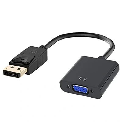Afbeelding van Jsdoin DisplayPort naar VGA adapter 1080P verguld (stekker op stekker) compatibel met Lenovo, Dell, HP, ASUS