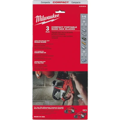 Afbeelding van Milwaukee Lintzaagblad, Tandverdeling 1,8 Mm (3 Stuks)