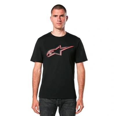Afbeelding van Alpinestars Ageless Shadow Csf Tee T shirt voor heren (1 stuk), Zwart/Rood