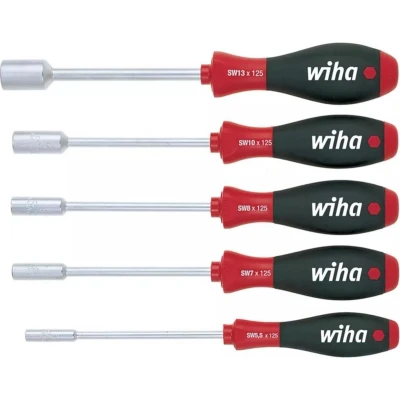 Afbeelding van Schroevendraaierset Wiha 5 delig (Zeskant dop, Antislipbeveiliging)