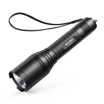 Afbeelding van Anker Bolder LC90 Led zaklamp, IP65 waterdicht, oplaadbare zaklamp in zakformaat met zoom (voor kamperen, wandelen en noodgevallen), heldere 900 lumen Cree led, 5 lichtmodi