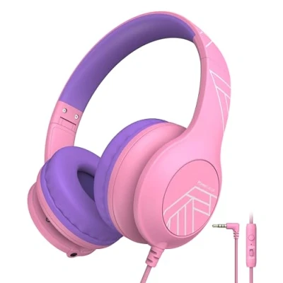 Afbeelding van PowerLocus PLED Bedrade hoofdtelefoon voor kinderen, opvouwbaar, 3 volumegrenzen (blauw)