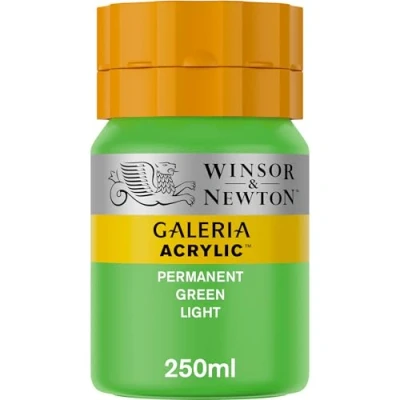 Afbeelding van Winsor &amp; Newton Galeria 2137483 Acrylverf, hoge pigmentatie, lichtbestendig, boterachtige consistentie, 250 ml, permanent groen