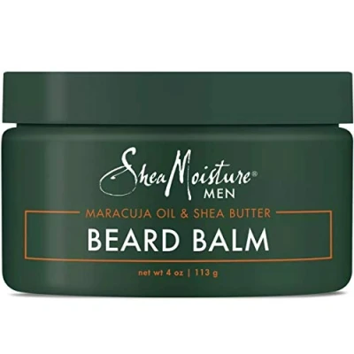 Afbeelding van Shea Moisture Baardbalsem voor heren met maracuja olie en sheaboter, glad gedefinieerd door mannen, 113,4 g balsem