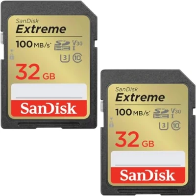 Afbeelding van SanDisk Extreme 32GB SDHC UHS I V30 2 pack