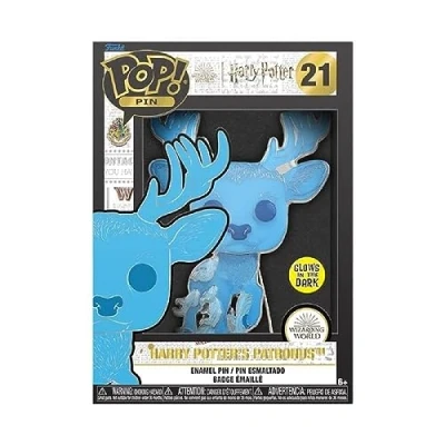 Afbeelding van Funko Harry Potter POP! Enamel Patronus 10 cm Pin Blauw