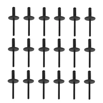 Afbeelding van 50 stuks kunststof blindklinknagels voor wielbumper voertuig 6 mm gat 51717002953 zwart