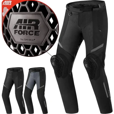 Afbeelding van SHIMA Rush 2.0 Vented Waterproof Dames Zwart Textiele Motorbroek Maat M Broek