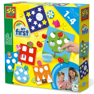 Afbeelding van Ses creative knutselset vormen plakken