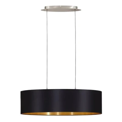 Afbeelding van Eglo Hanglamp Ovaal Maserlo Goud &amp; Zwart
