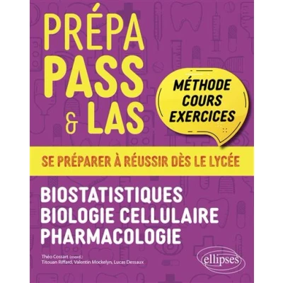 Image de Prépa PASS &amp; LAS Biostatistiques Biologie cellulaire Pharmacologie