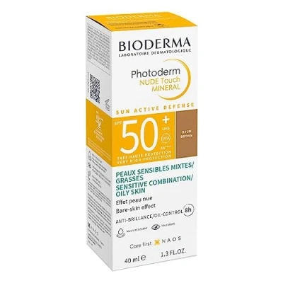 Afbeelding van Bioderma Photoderm Nude Touch Mineral FPS50+ Bronzen Effect, 40 ml