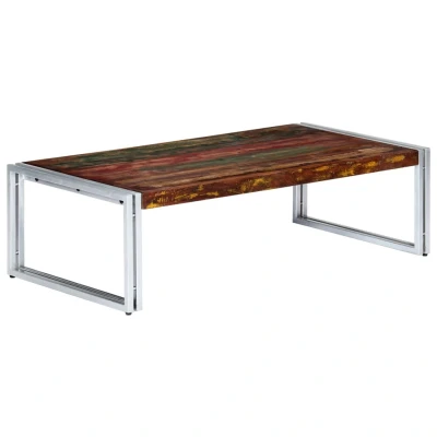 Afbeelding van Salontafel 120x60x35 cm massief gerecycled hout