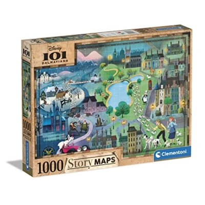 Afbeelding van Clementoni Wereldkaart Puzzel 101 Dalmatiers, 1000st.