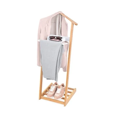 Afbeelding van Domopak Living Domo Pack 83522 Nachtkastje van bamboe met schoenenrek, meerkleurig, 43,5 x 34 102 cm