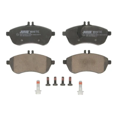 Afbeelding van Jurid 573257JC Remblokkenset White Low Dust Keramiek Geschikt voor slijtage waarschuwingscontact MERCEDES BENZ: E Class Saloon, C Saloon