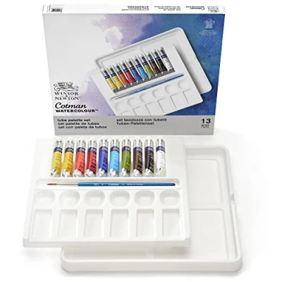 Image de Winsor &amp; Newton Cotman Aquarelle Set Palette de 10 Tubes 8ml