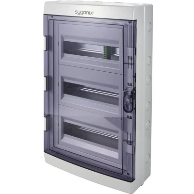Afbeelding van Sygonix SY 6696062 Kleine verdeelkast Opbouw (op muur) Aantal groepen: 36 rijen: 3 Inhoud: 1 stuk(s)