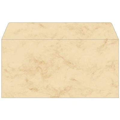Afbeelding van envelop Sigel DIN lang 90g 50 stuks marmer beige