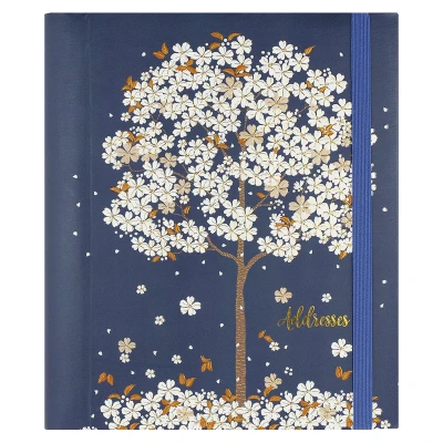 Afbeelding van Adresboek A5 Peter Pauper Falling Blossoms Comello