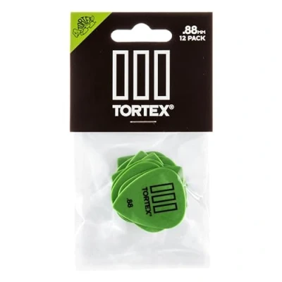 Image de 12 mediators Dunlop Tortex Pitch black 0.88 mm 488P88