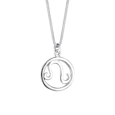 Afbeelding van Elli Zodiac SIGN LEO Ketting, Dames, Maat: 45, Silber