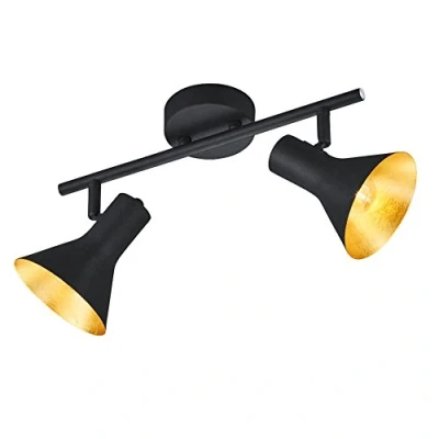 Afbeelding van REALITY Nina Plafond spot 2 lichts H 210 mm zwart