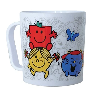 Image de Fun House 005184 Monsieur Madame Mug Micro Ondable pour Enfant Polypropylène Multicolore 10,5 x 8,2 8,7 cm