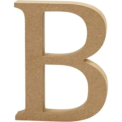 Afbeelding van Creotime Houten Letter B 8 Cm