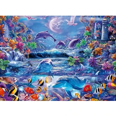 Afbeelding van Ravensburger puzzel 12000478 in de tovenaar van werelden 500 stukjes voor volwassenen en kinderen vanaf 10 jaar lichtpuzzel, licht het donker