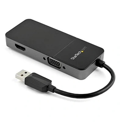 Afbeelding van Adapter USB naar VGA/HDMI Startech USB32HDVGA Zwart 4K Ultra HD