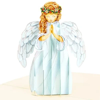 Afbeelding van LIMAH® Hoogwaardige 3D pop up kaart voor vormsel, communie, doop of geboorte jongens en meisjes, turquoise blauw
