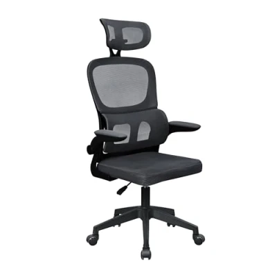 Afbeelding van MARSGAMING MGC ERGOPRO Professionele ergonomische stoel, actieve lendensteun, ademend mesh, in hoogte verstelbaar van 120 tot 130 cm, inklapbare armleuningen, verstelbare hoofdsteun, bureaustoel