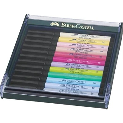 Afbeelding van Faber Castell tekenstift Pitt Artist Pen Pastel 12 stuks FC 267420
