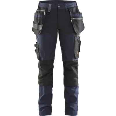 Afbeelding van Blaklader Dames werkbroek met stretch 7115 1343 Donker marineblauw/Zwart D23