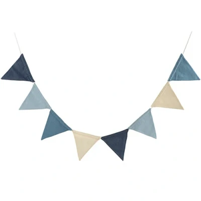 Afbeelding van Sebra vlaggenslinger powder blue