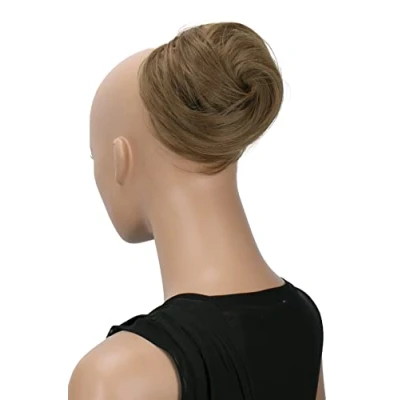 Afbeelding van CAISHA Haarstukje Hepburn Bun Choucho met opgestoken haar, donkerblond DC16
