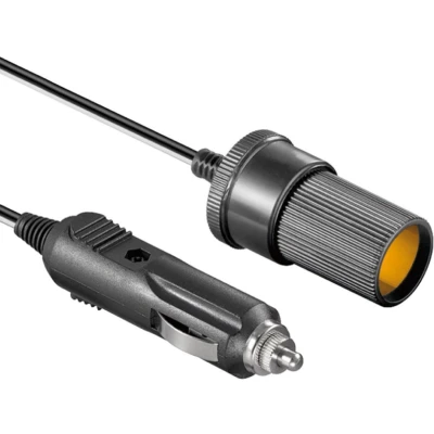 Afbeelding van Goobay verlengstuk voor auto/auto sigarettenaansteker, 12 V, 2,0 m met 2,5 A zekering, sigarettena
