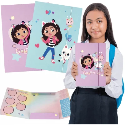 Afbeelding van Gabby&#039;s Dollhouse map met elastiek A4 STARPAK