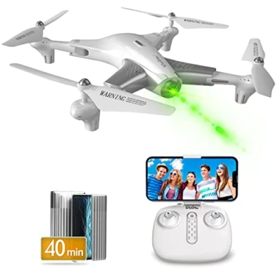 Afbeelding van Loolinn Drone met Optische Stroompositioneringstechnologie Vliegtijd 40 Minuten / Zeer Stabiele Vlucht FPV HD Video’s en Foto’s Camera, Ontworpen voor Kinderen Boven de 10 Jaar Oud