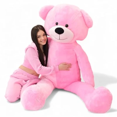 Afbeelding van Odolplusz XXL teddybeer, reus, 220 cm, roze