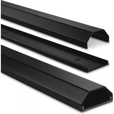 Afbeelding van Hama 00220987 Kabelgoot Aluminium Zwart star (l x b h) 1100 50 26 mm 1 stuk(s)