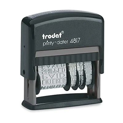 Afbeelding van trodat wortbandstempel printy dater 4817 met datum sb