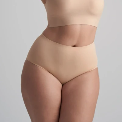 Afbeelding van Bye Bra Invisible Slips, Hoge Taille Naadloze Shapewear Voor Dames, Beige, S